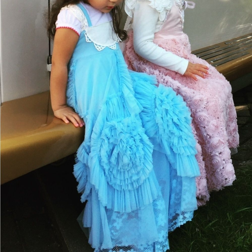 Dollcake dress blue vintage frock beauty size 3